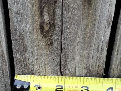 Weathered old cedar fence slats