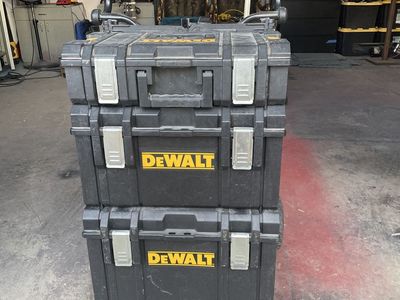 DeWalt ToughSystem 2.0 Rolling Tool Box & (2) Standard Tool Boxes - Modular Storage System