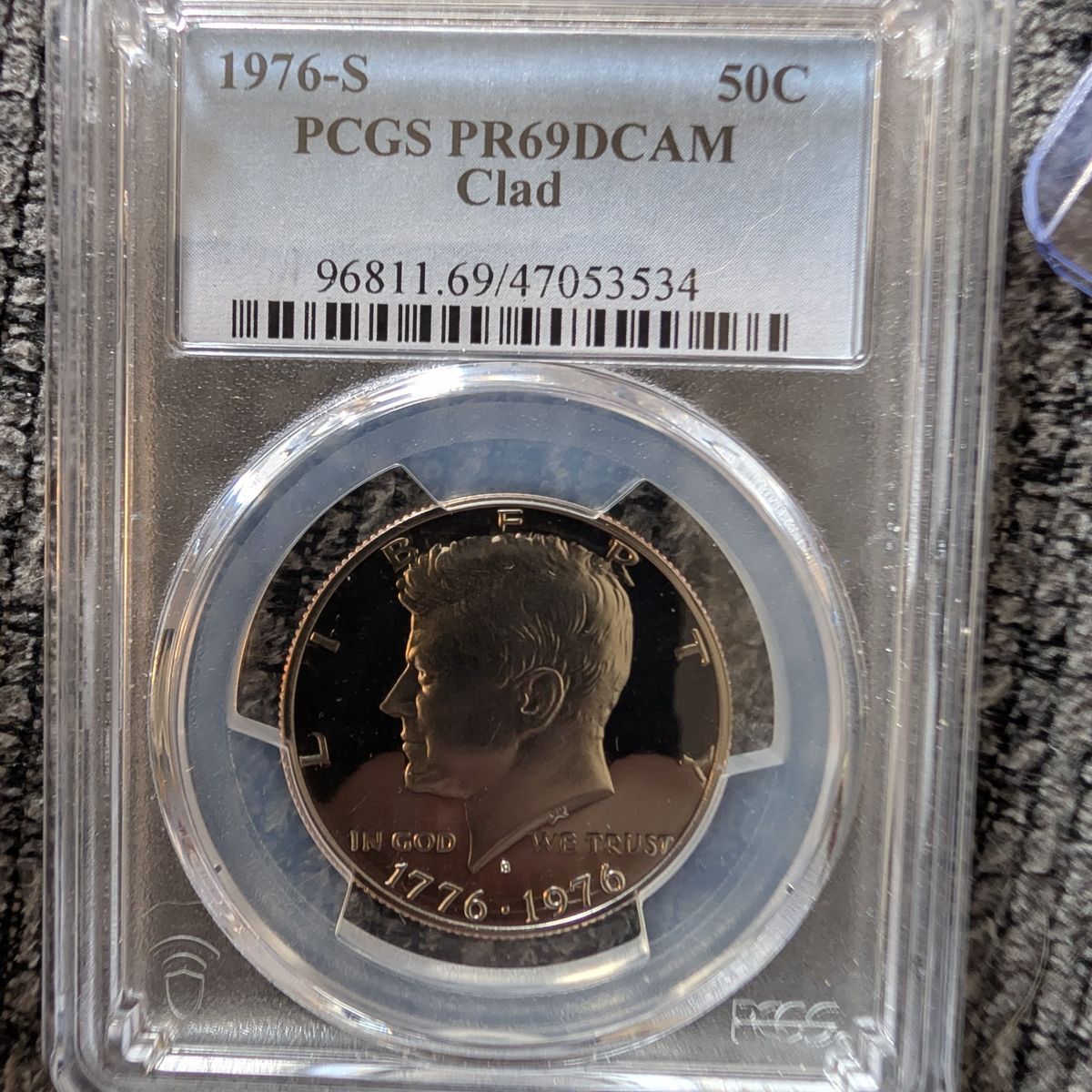 Sealed bicentennial half dollar