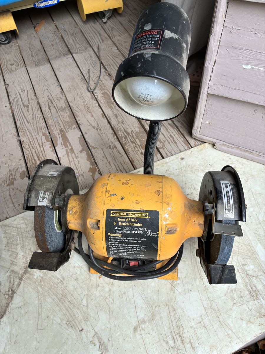 Central Machinery 6-Inch Bench Grinder