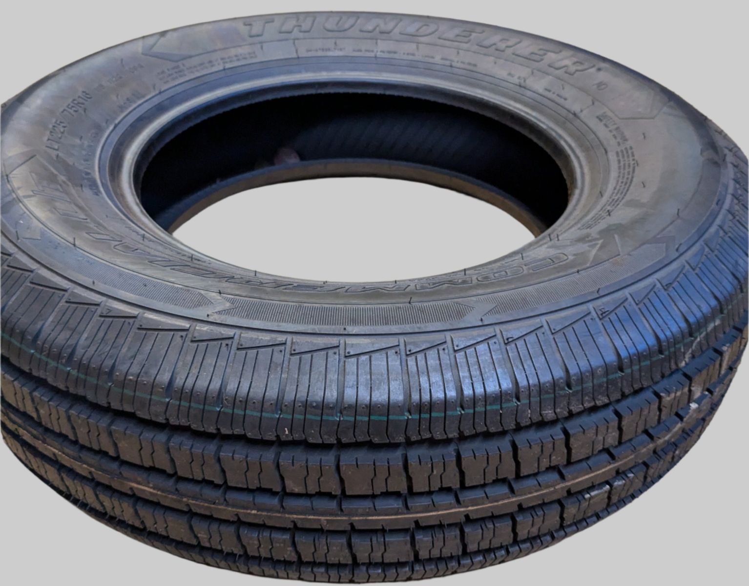 THUNDERER COMMERCIAL L/T BSW LT 225 75 16 115/112Q LRE HIGHWAY TIRES TH2020