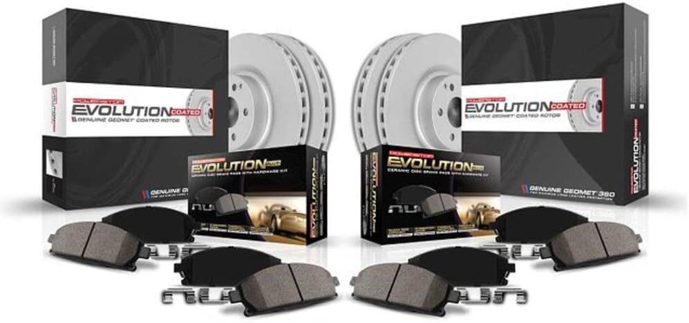 06-24 Ram 1500, Chrysler Aspen, Dodge Durango, Power Stop Front/Rear Brake Rotor/Brake Pad Kit