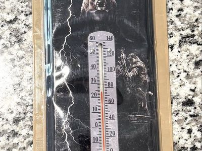 17” Tin Thermometers Deer Hunter Winchester