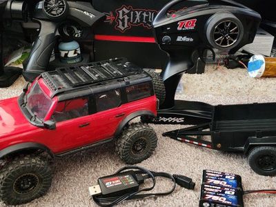 Traxxas Trx4m Bronco with trailer!