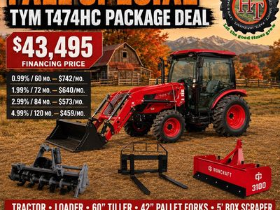 TYM T474HC Tractor PACKAGE DEAL!