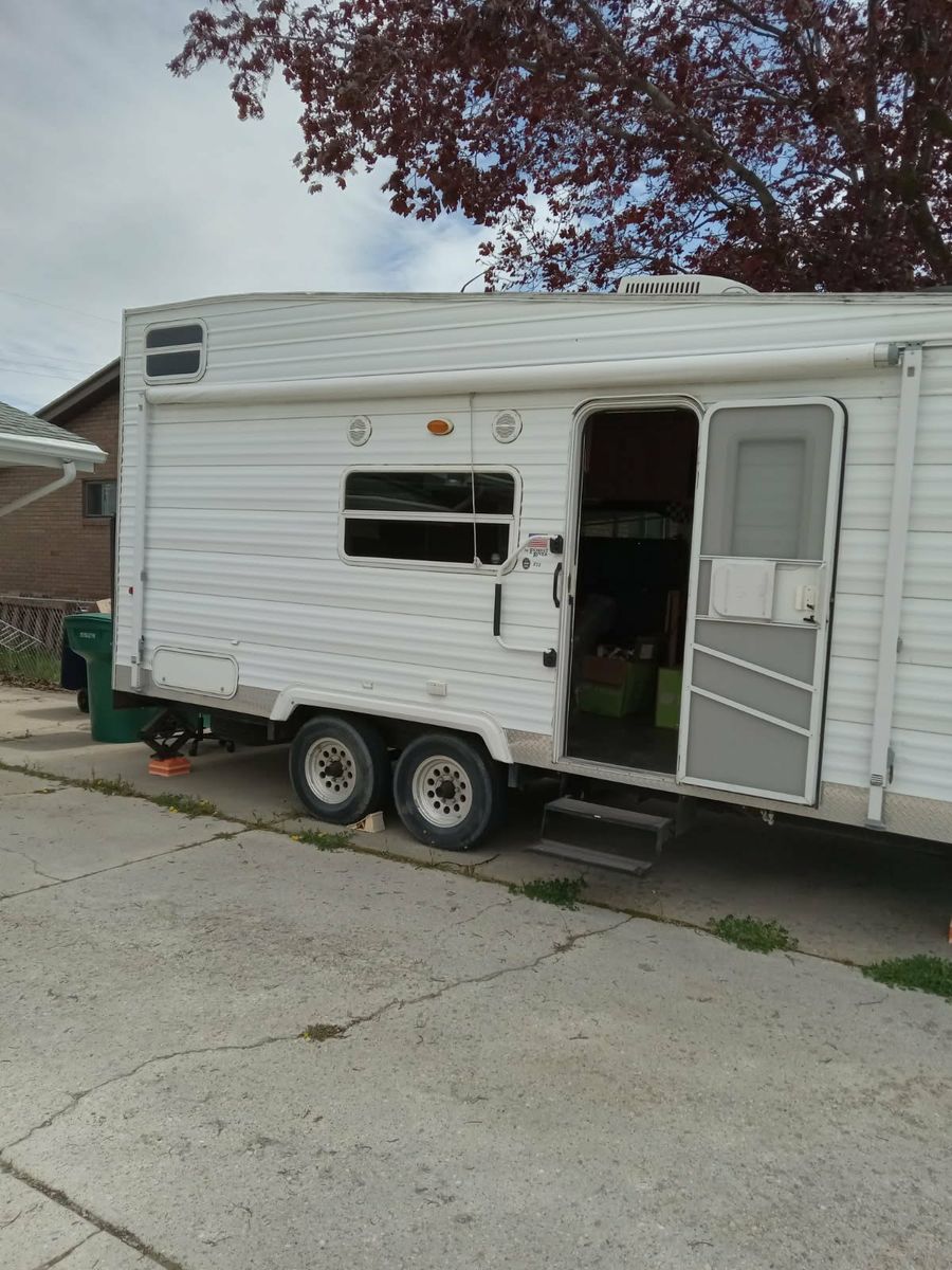 Sandpiper toy hauler trailer by Forest River