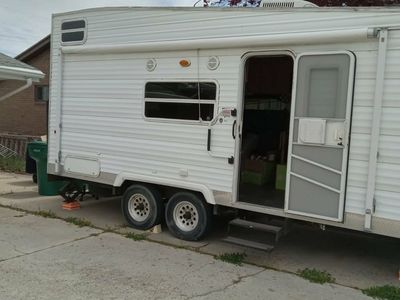 Sandpiper toy hauler trailer by Forest River