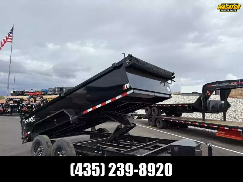 PJ Trailers 7X14 14K D7 CHANNEL Dump Trailer