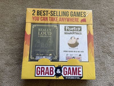 NEW Grab & Game, by Exploding Kittens (Two Best-Selling Games)