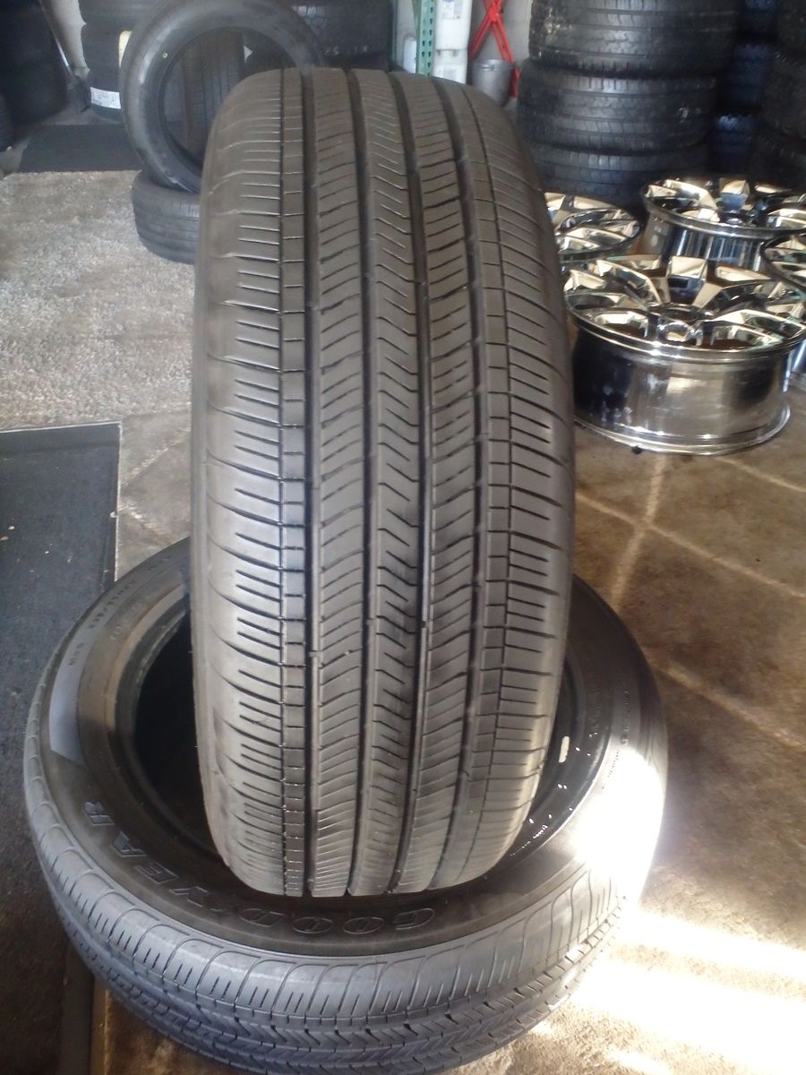 235/55R20 GOODYEAR EAGLE TOURING PAIR OF TWO USED TIRES