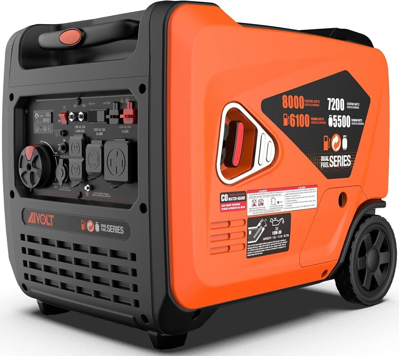 AIVOLT 8000 Watts Dual Fuel Portable Inverter