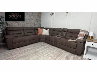 FLETCHER UPHOLSTERY RECLINER SECTIONAL WE OFFER DELIVERY