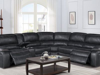 BRAND NEW! Power Motion Charcoal Sectional