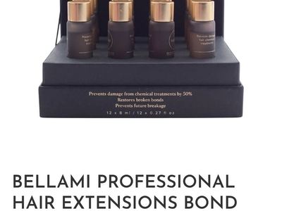 New Box of Bellami Professional Hair Extensions Bond Restore Step 1 System (box of 12)