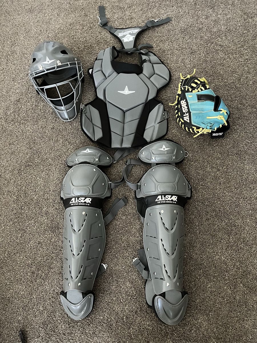 All-Star Top Star Series Youth Catcher's Gear Set with Mitt. Top of the line!