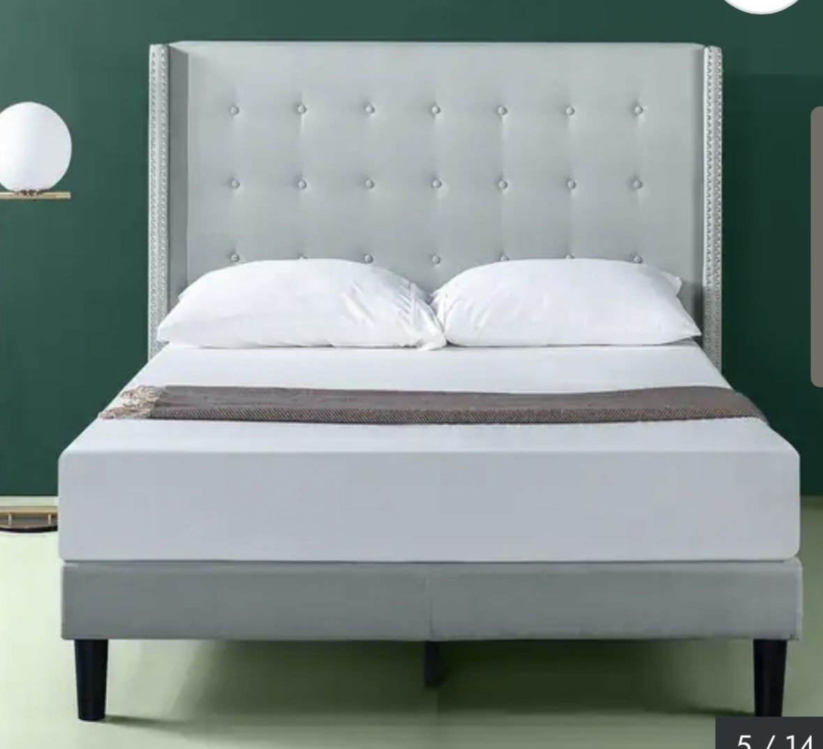 Brand new queen size bed with mattress 