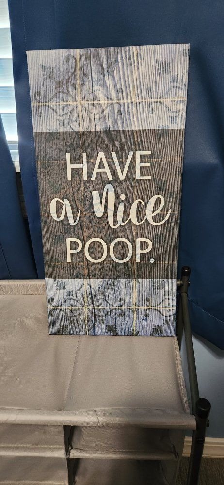 FREE funny bathroom vinyl frame