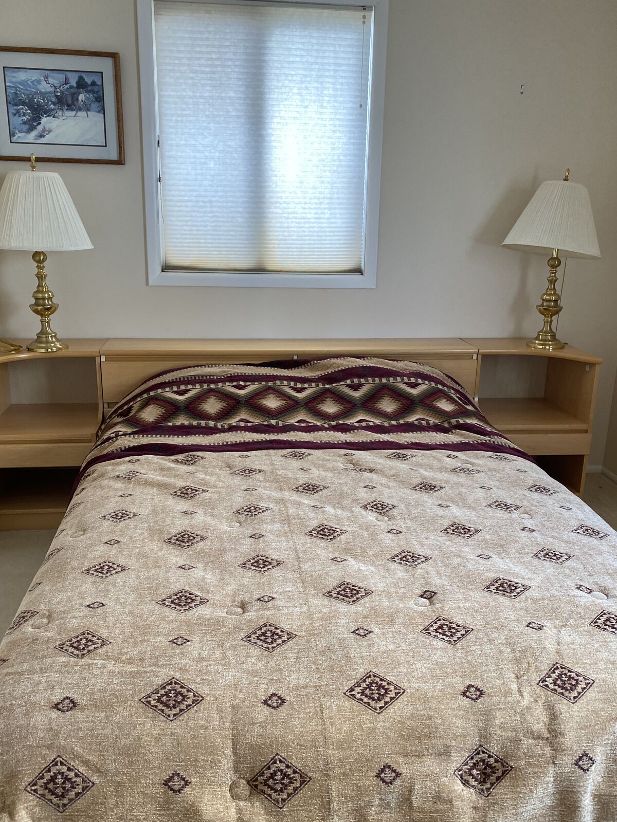 ***SOLID WOOD***Queen Bedroom set (6 shelves/nooks, 4 drawers) WITH matching dresser( 3 drawers)