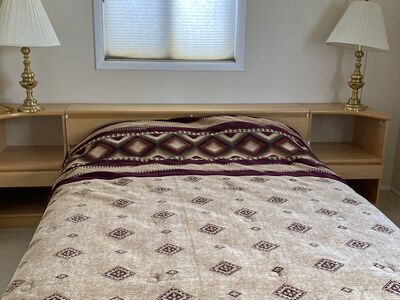 ***SOLID WOOD***Queen Bedroom set (6 shelves/nooks, 4 drawers) WITH matching dresser( 3 drawers)