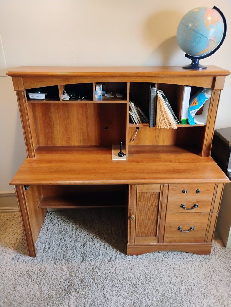 Desk with Hutch and chair