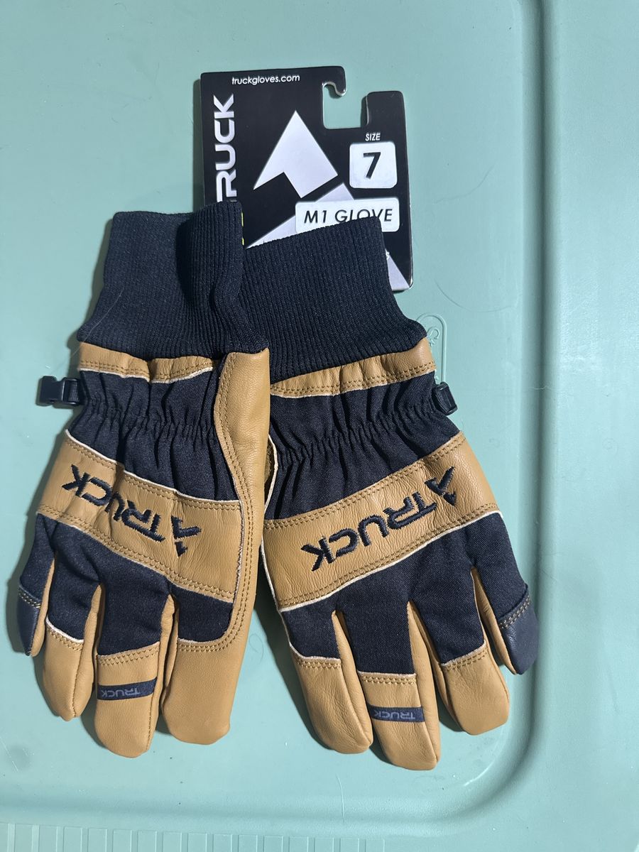 Truck M1 Leather Gloves Brown Size 7 New with Tags