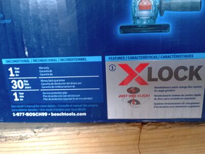 Bosch X-LOCK 4.5-in 10-Amp Paddle Switch Angle grinder