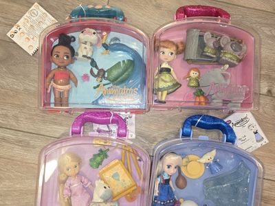 4 Disney Animators Collection Mini Doll Sets $15 each