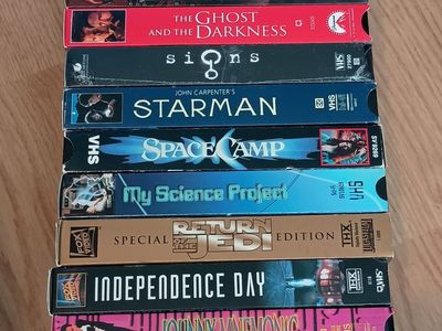 Sci-fi VHS tape lot 17 tapes