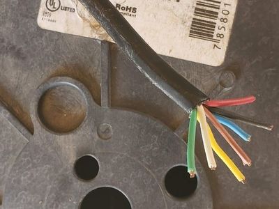 18 AWG 7-Conductor Sprinkler System Wire, 120-125 Feet Remaining on 250ft Spool