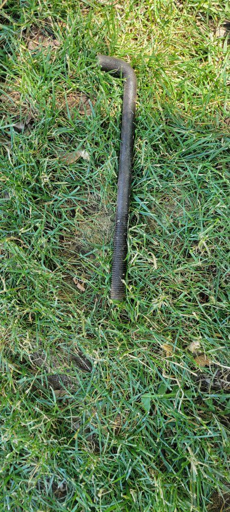 Industrial Ground Anchor Stake - Heavy Duty Corrugated Steel Bar