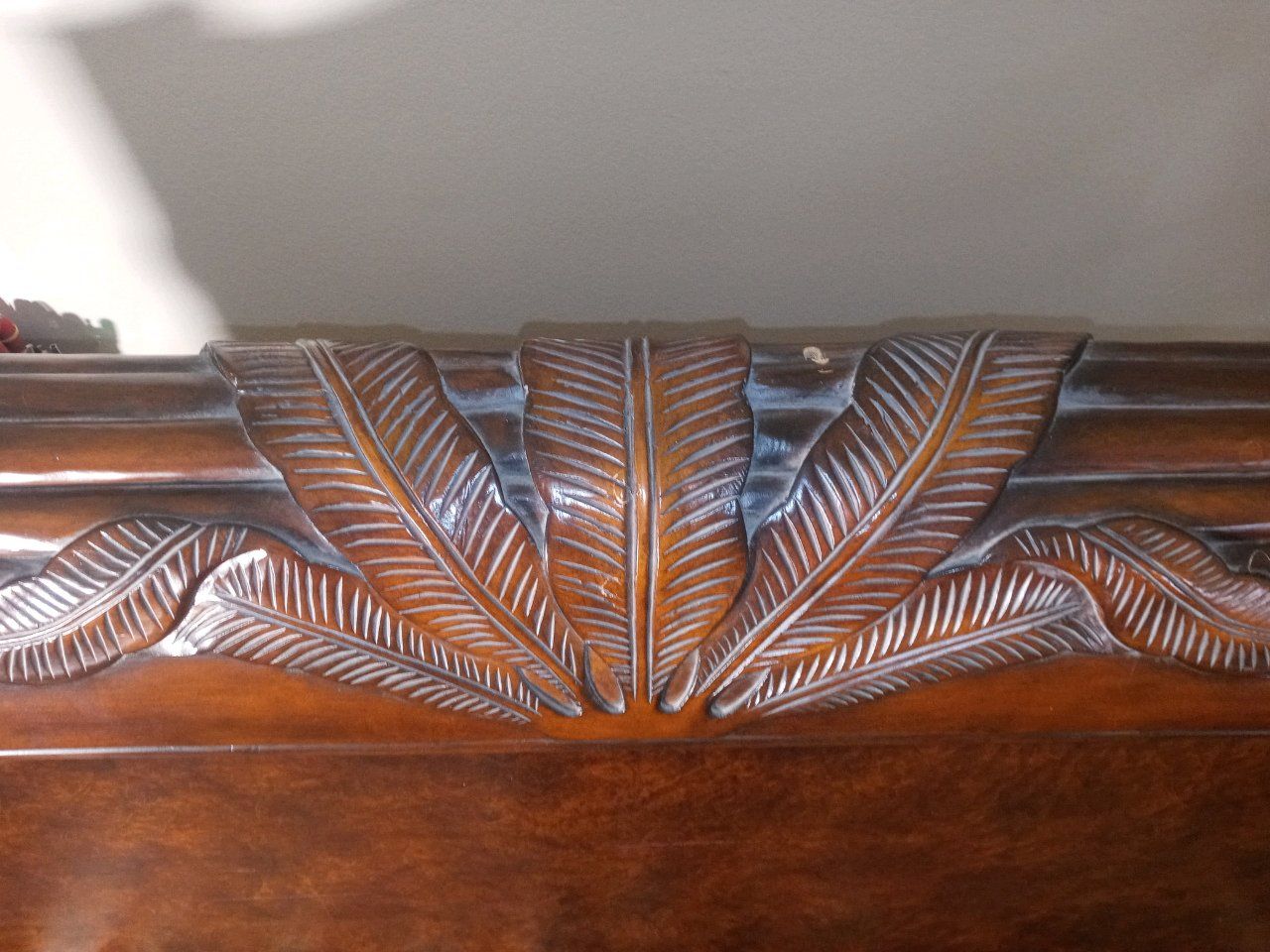 California King wooden bedframe