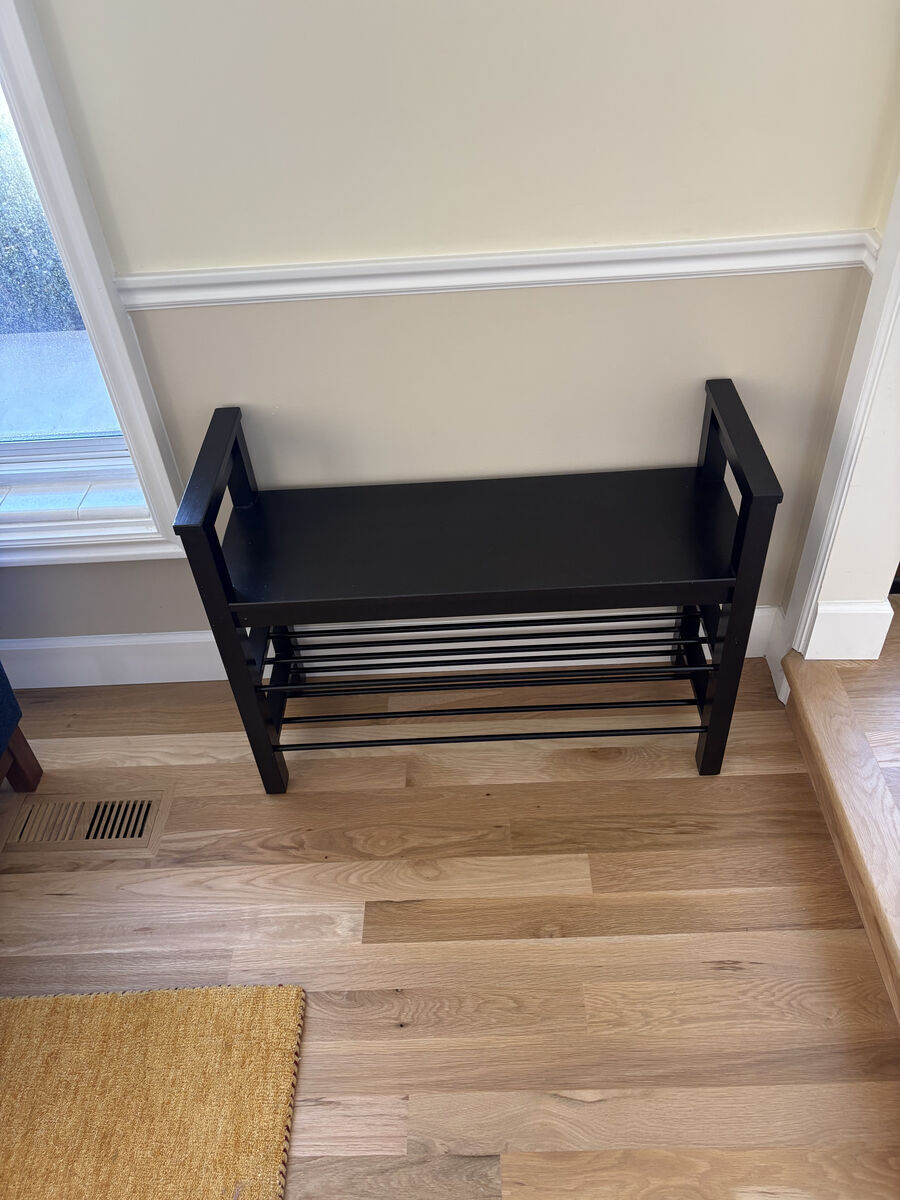 Shoe Rack Bench Ikea Hemnes Solid Wood