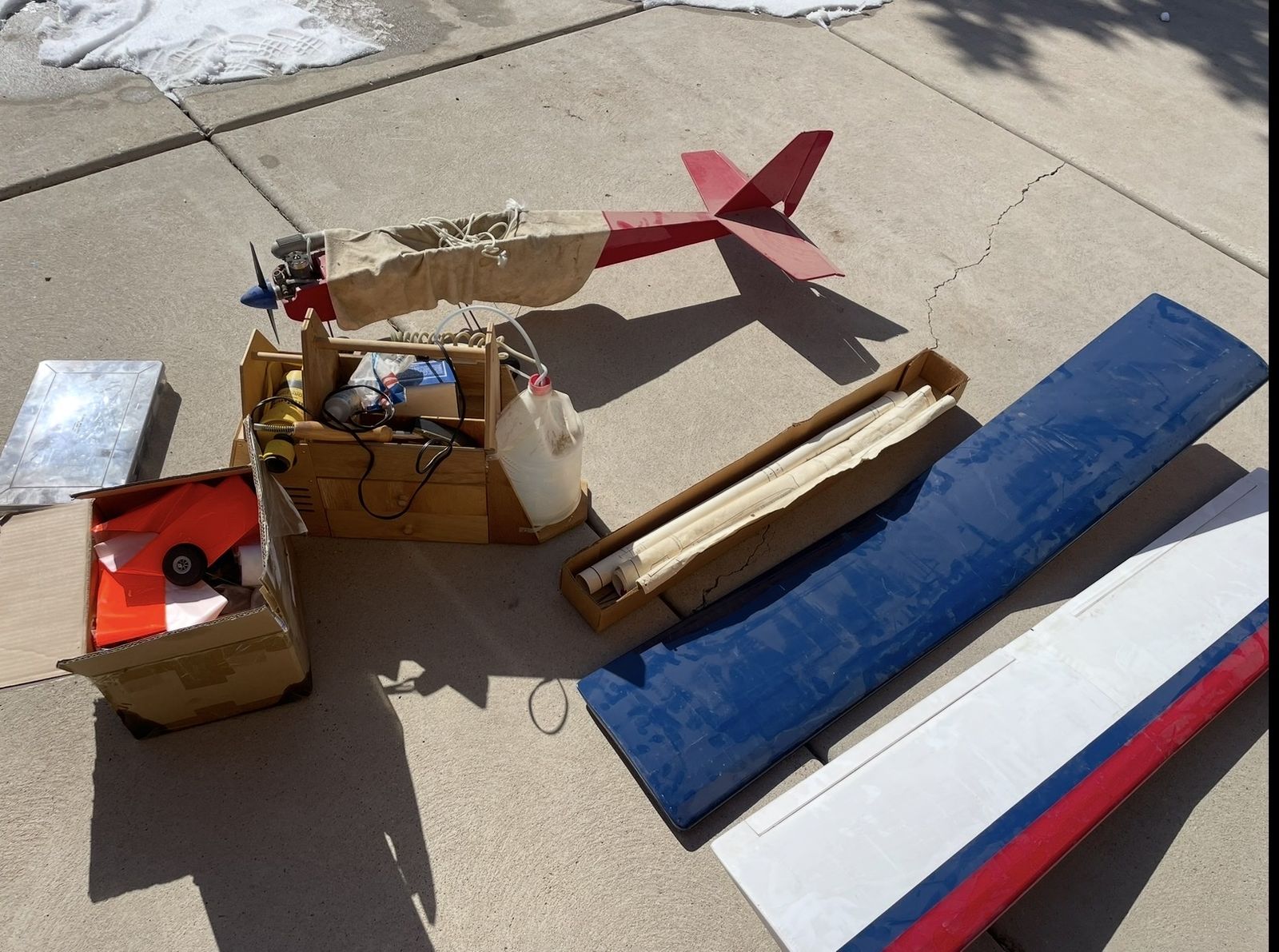 Large RC Remote Control Airplane with Parts, Tools & Accessories - Ready for Assembly