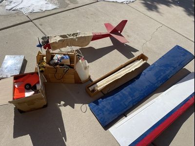 Large RC Remote Control Airplane with Parts, Tools & Accessories - Ready for Assembly