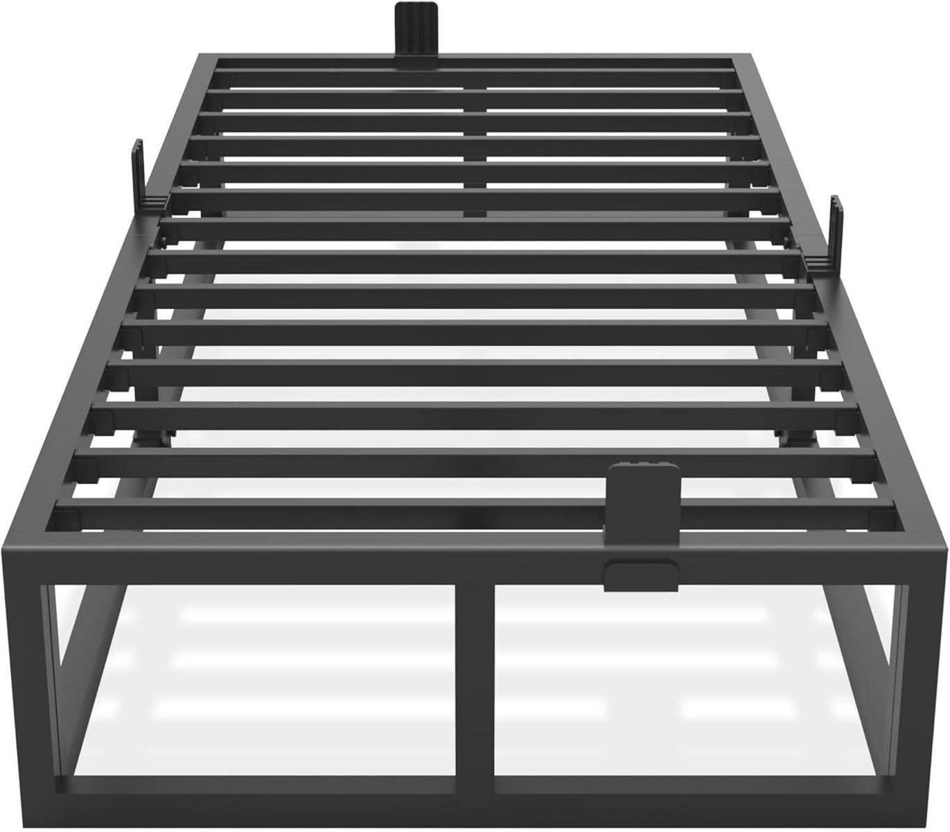 Bilily 10 Inch Twin XL Bed Frame with Steel Slat Support, Low Profile King Metal Platform Bed Frame Support Mattress Foundation