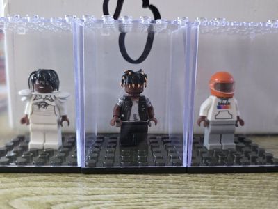 Canvas Don Hip-Hop Artist Minifigures in Clear Display Cases - Lot of 3