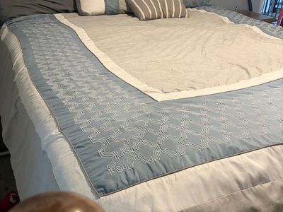 Wooden Spindle King Size Bed Frame - Light Wood Finish