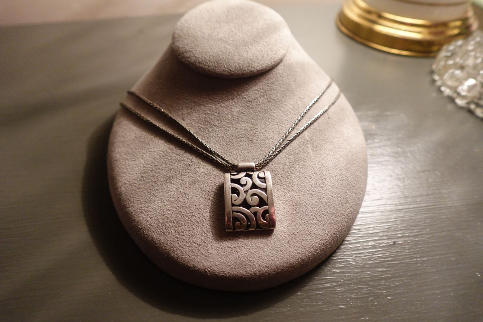 Vintage Brighton Deco Silver Necklace