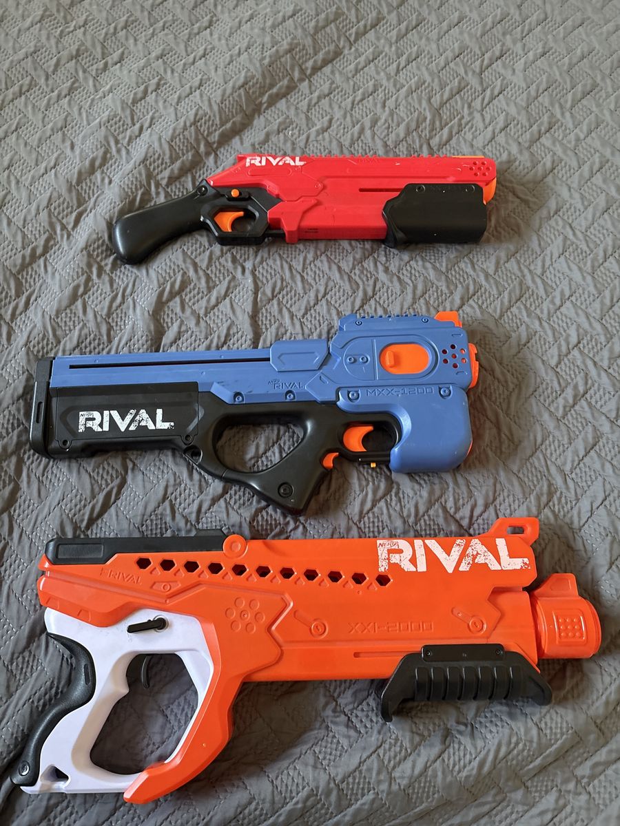 Nerf Rival Blaster Lot - MXV-1200, MXS-1200, & XXI-2000 - Foam Dart Toy Guns
