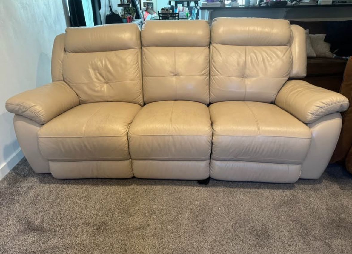 Leather Reclining Couch