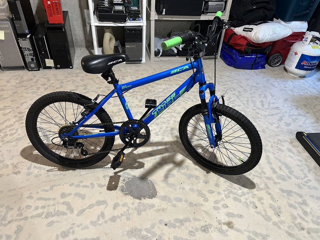 BCA 20 Crossfire Boy's Mountain Bike, Blue