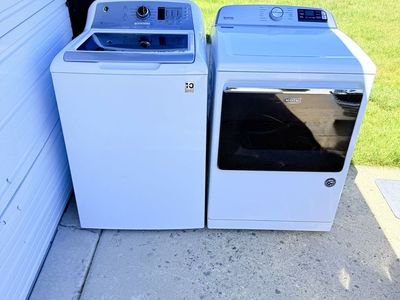 Washer and electric dryer