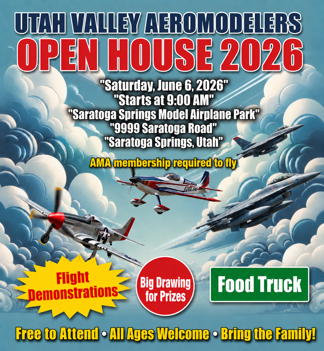 UTAH VALLEY AEROMODLERS OPEN HOUSE 2026!!!