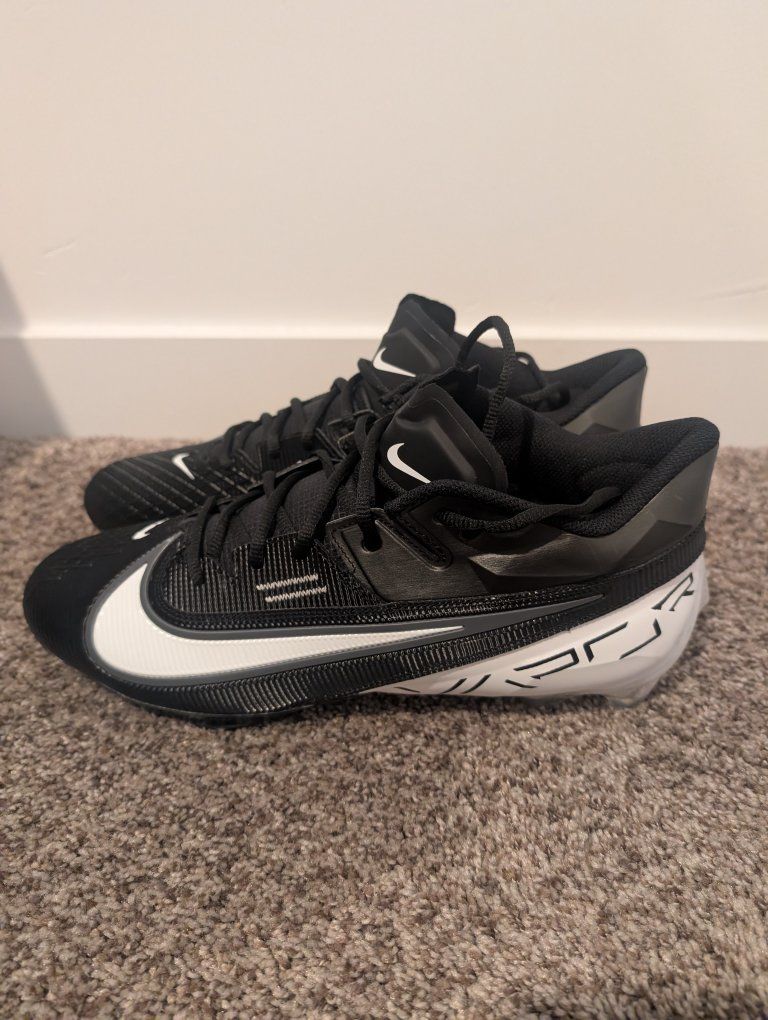 Nike Vapor Edge Elite 360 2 Football Cleat Black White DA5457-001 Size 13