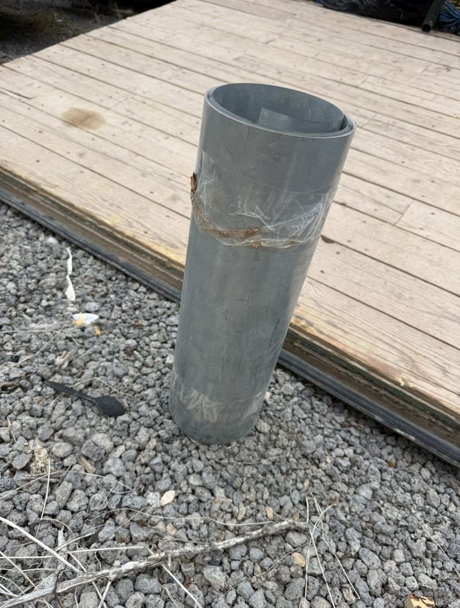 25’ x 20” Rolled Sheet Metal - Galvanized Steel Flashing/Ducting Material, Weathered Finish