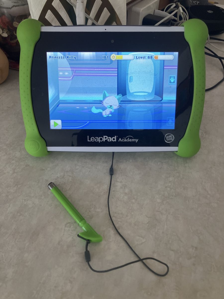 LeapFrog LeapPad Academy Kids Learning Tablet - Green Bumper - Education and Fun