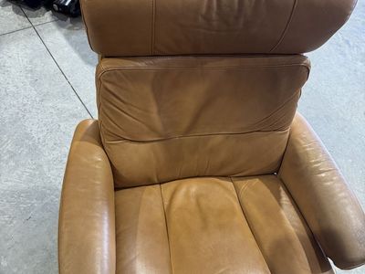 Authentic Ekornes Chair and Ottoman