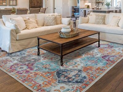 4x6 Moroccan Area Rug, Machine Washable, Outdoor & Indoor Use – Ultra Soft