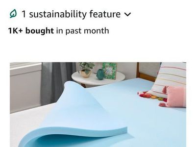 NEW Linenspa Memory Foam Mattress Topper, King