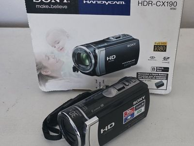 Sony Handycam HDR-CX190 Full HD Camcorder - Tested & Works! (w/ Box)